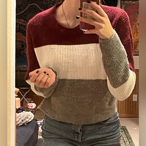 striped multicolored sweater